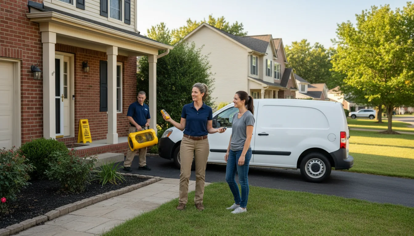 Residential water damage restoration in Inyokern, CA